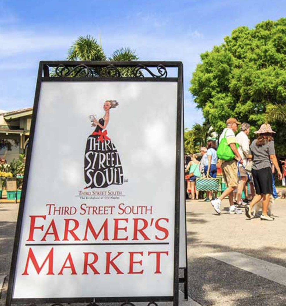 Third Street South Farmers Market | Naples FL Saturdays flyer