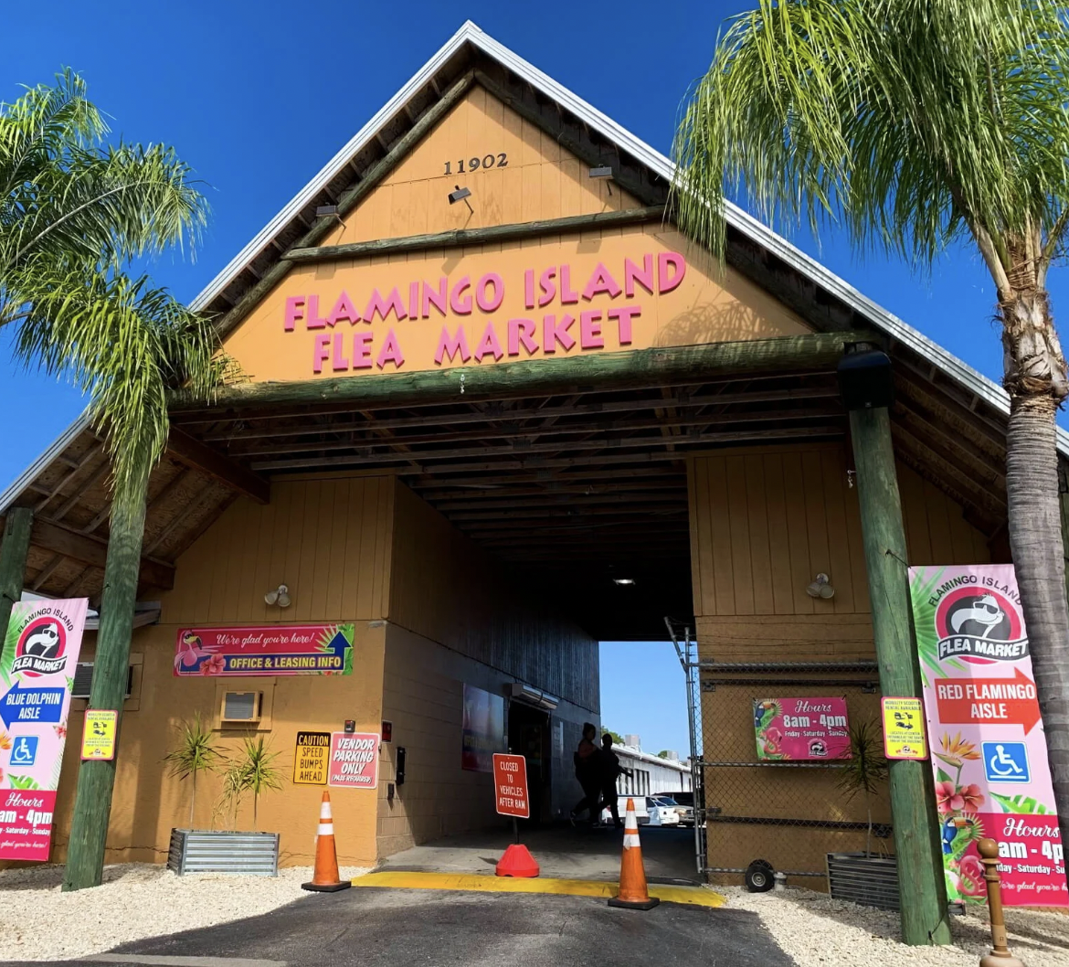 Flamingo Island Flea Market flyer