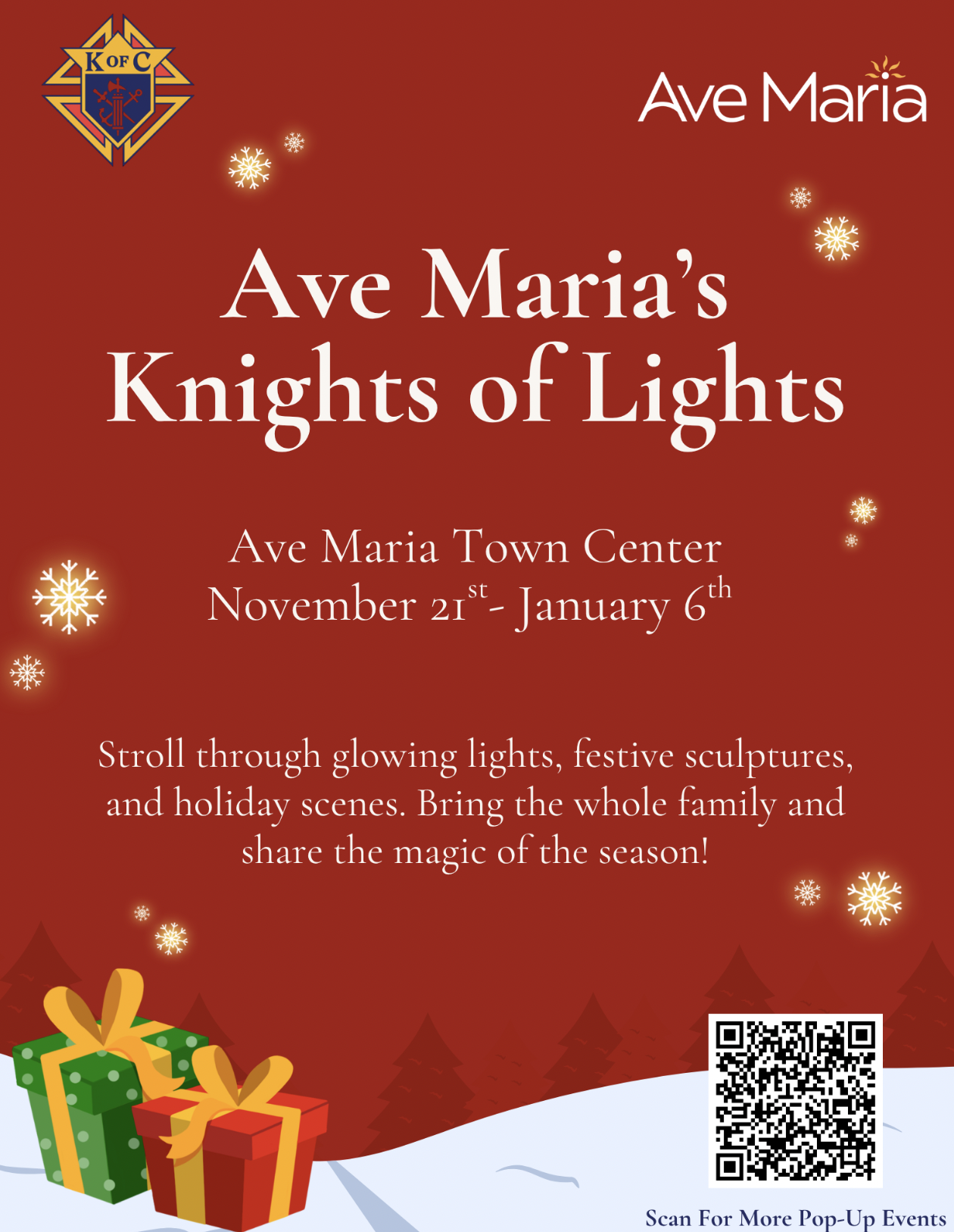 Ave Maria's Knights of Lights 2026β2027 β¨π flyer
