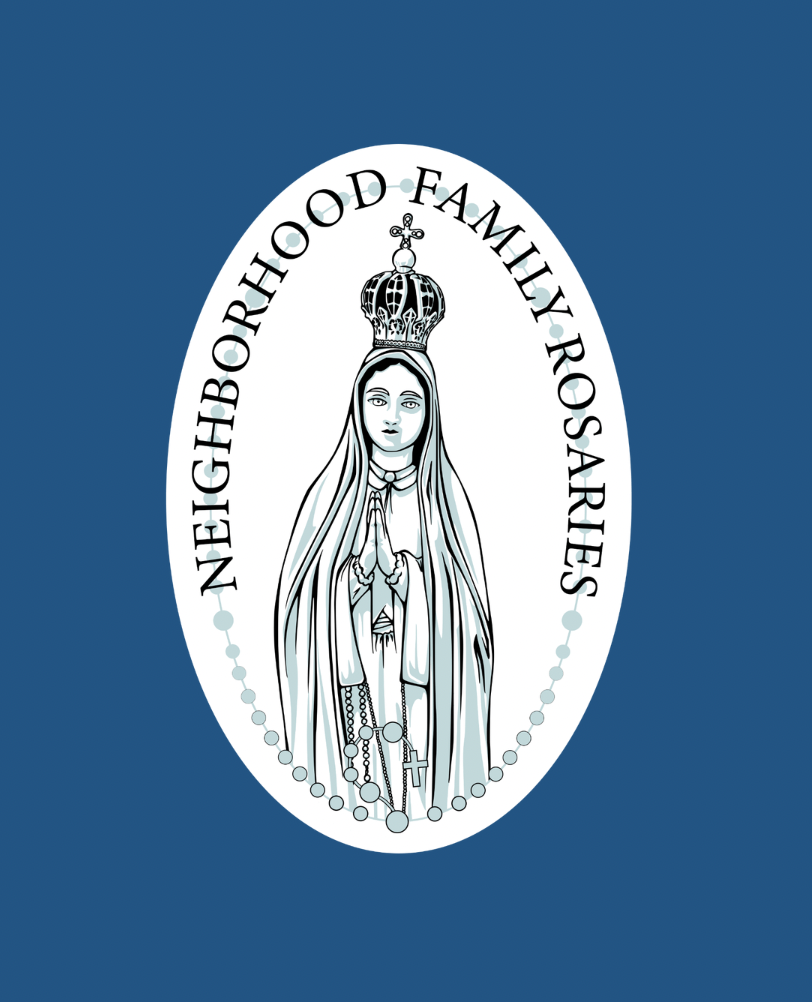 Neighborhood Family Rosary flyer