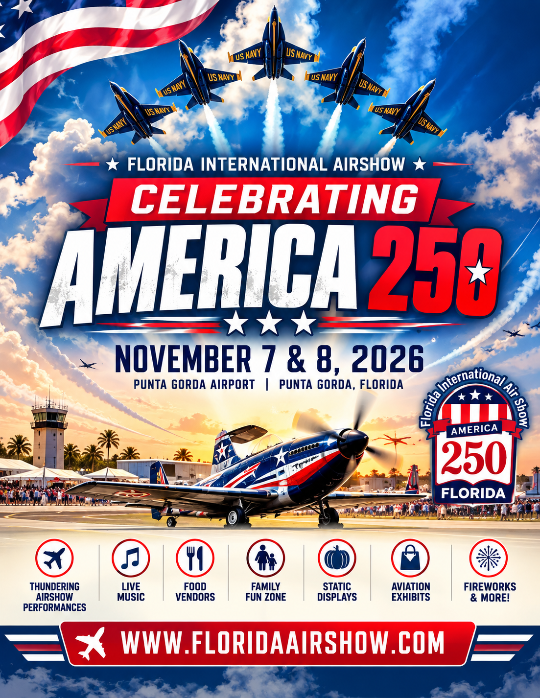 Florida International Air Show 2026 – November 7 & 8 in Punta Gorda, Florida! ✈️ flyer