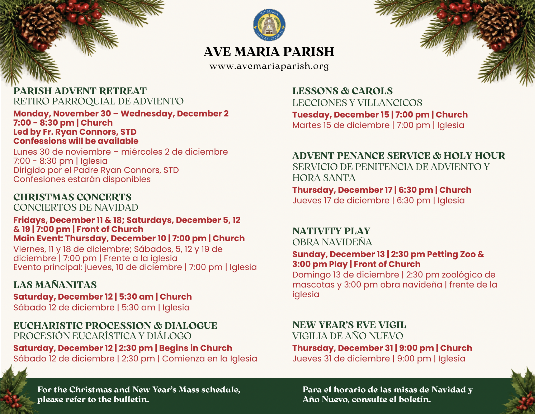 Christmas in Ave Maria, Florida: Advent, Christmas Concerts & Beautiful Catholic Traditions